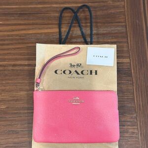 Coach Fuschia Wristlet